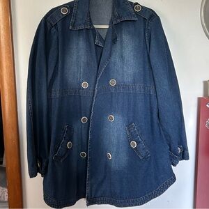 Denim Pea Coat